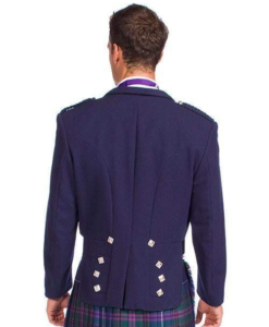 Navy Blue Prince Charlie Jacket with 5 buttons vest