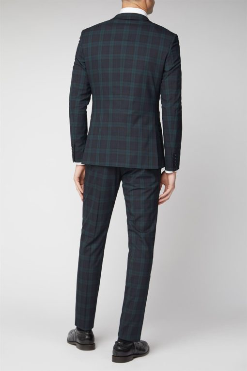 Black watch Mens tartan suit Jacket for sale.