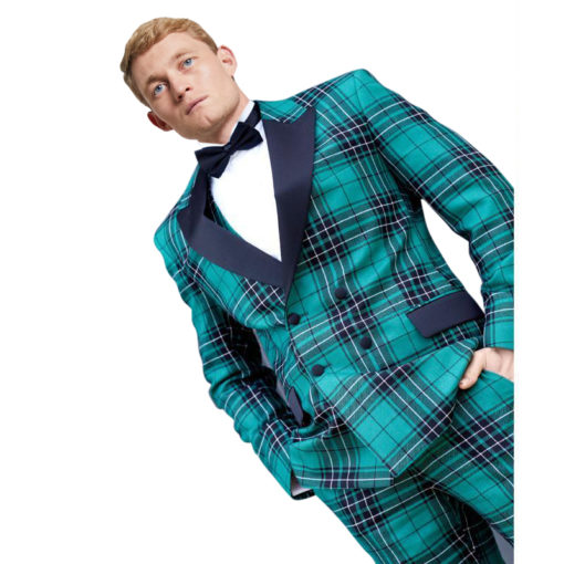 Mens-Long-Tartan-Jacket-1 Men's Double-Breasted Tartan Dinner Jacket for sale