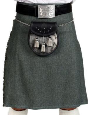 Plain Tweed Kilt for Sale for Men