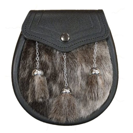 Seal Skin Semi Dress Sporran with Three Tassels