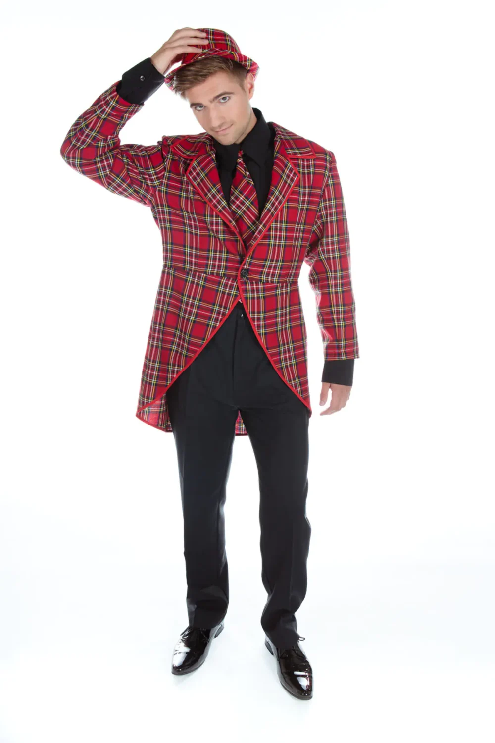 Men's Tartan Tail coat available in low prices here.