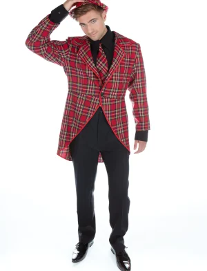 Men's Tartan Tail coat available in low prices here.