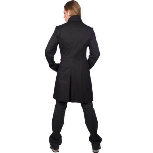 A back look of Admiral Long Goth Coat for Men.