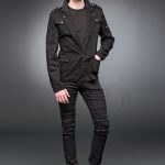 Chaqueta-Blazer-Gótica-Estilo-Militar