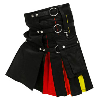 Imagen de Rainbow Utility Kilt desde el lado derecho