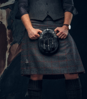 Faldas escocesas de los hombres