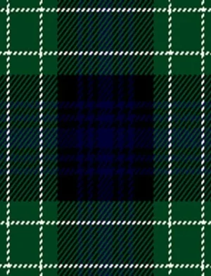 La foto de tela de la falda escocesa de tartán antigua de Abercrombie.