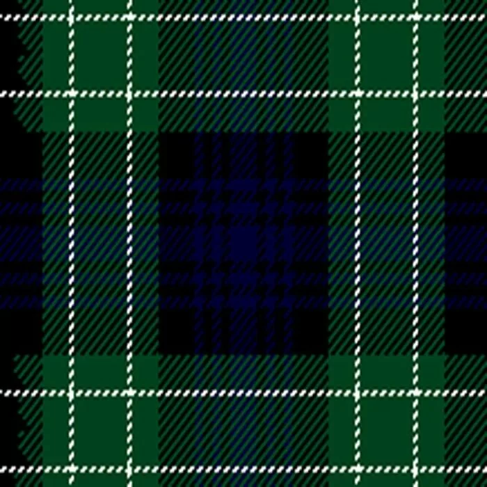 La foto de tela de la falda escocesa de tartán antigua de Abercrombie.