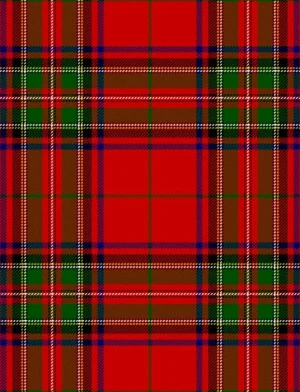 Das Stofffoto des Bruce Modern Tartan Kilt.