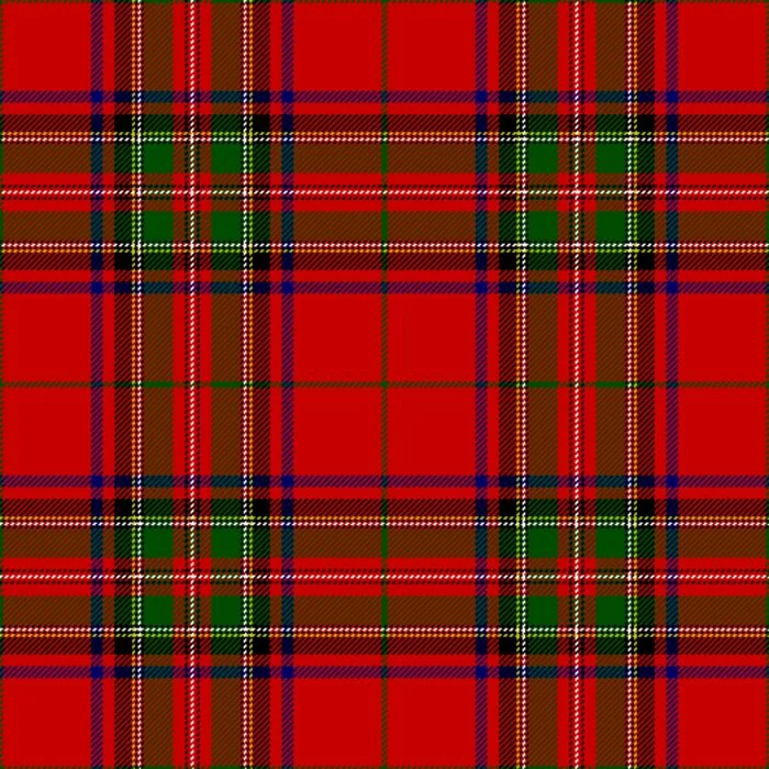 La foto de tela de la falda escocesa de tartán Bruce Modern.