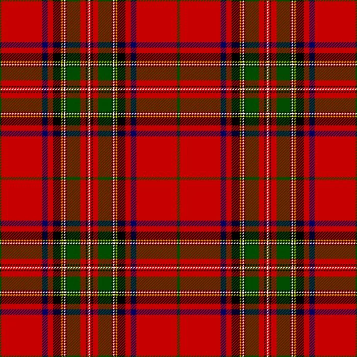 Das Stofffoto des Bruce Modern Tartan Kilt.