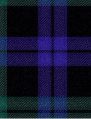 Der Stoff des modernen Tartan-Kilts von Campbell Of Lochawe.