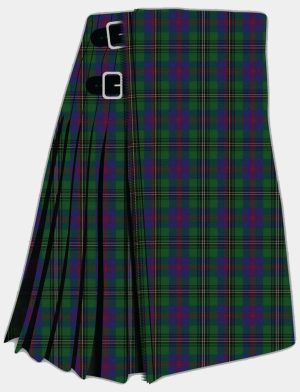 La foto principal de la falda escocesa de tartán Clan Wood.