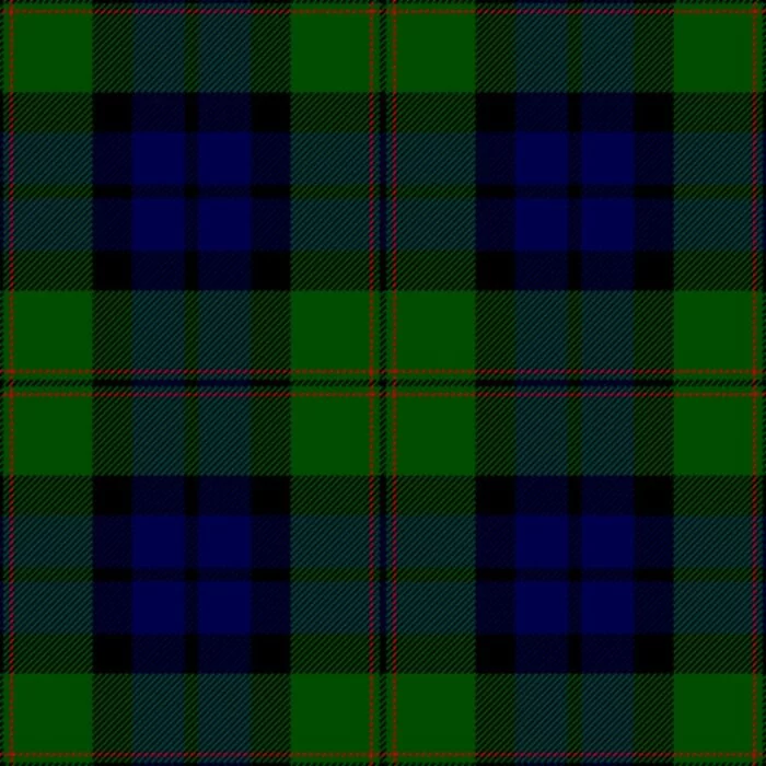 Der Stoff von Dundas Modern Tartan Kilt.