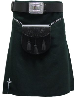 The main featured image for the product Forest Green Tartan Kilt.