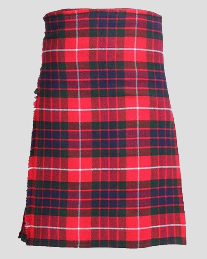 The front picture of the Fraser tartan kilt.