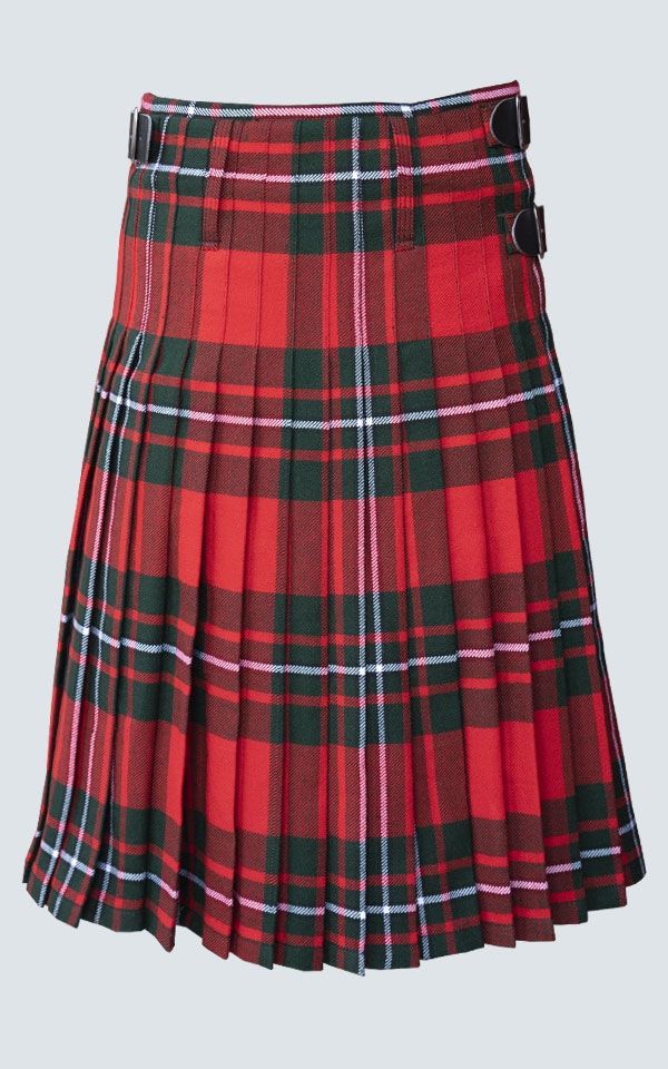La foto de atrás de la falda escocesa de tartán MacGregor.