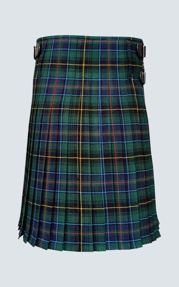 The back side of the MacInnes Tartan Kilt.