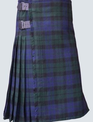 Das Produktfoto des MacKay Blue Modern Tartan Kilt.