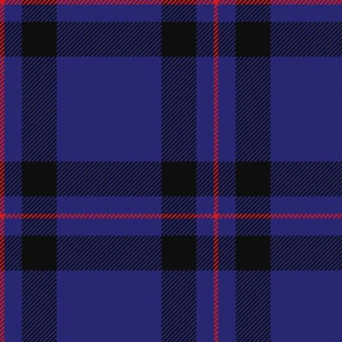 The fabric MacKay Blue Modern Tartan Kilt .