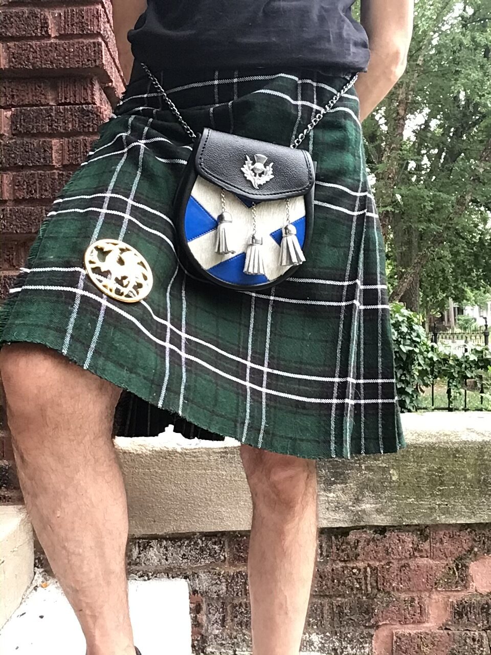 The customer image of the MacLean of Duart Hunting Tartan Kilt.