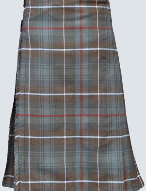 die Vorderseite des MacKenzie Weathered Tartan Kilt.