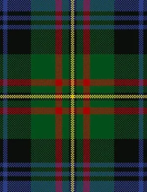 Der Stoff des Maclaren Tartan Kilt.