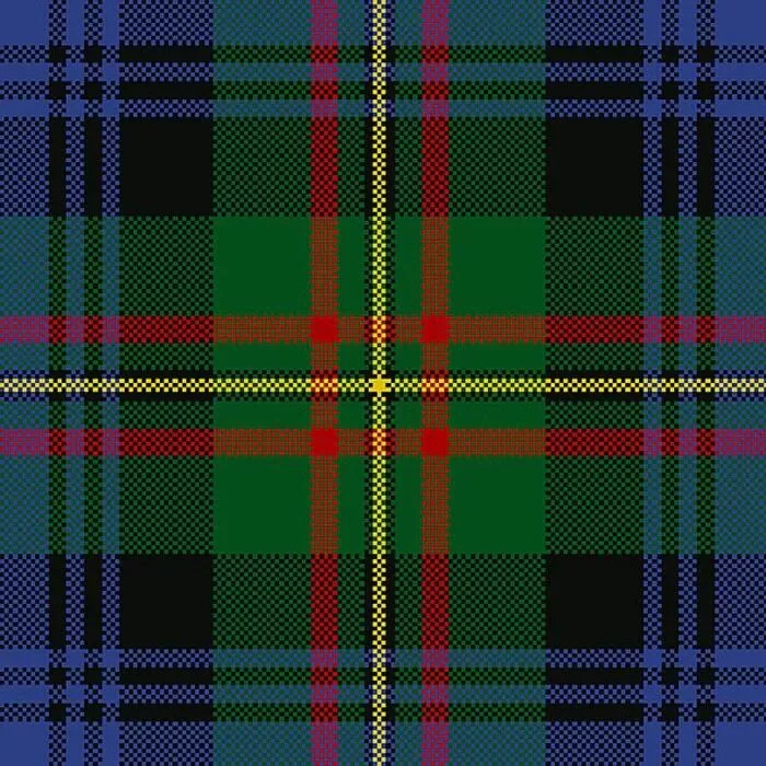 Der Stoff des Maclaren Tartan Kilt.