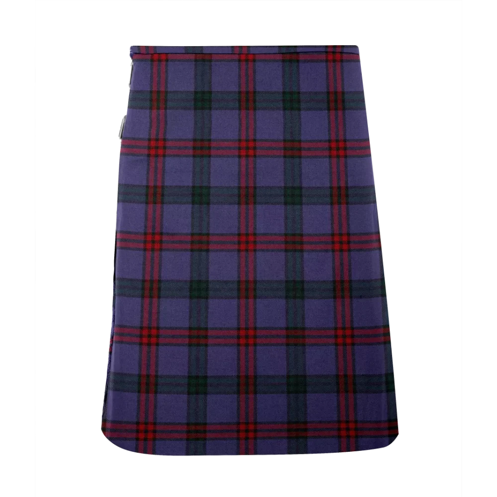 The front photo of the Montgomery Tartan Kilt