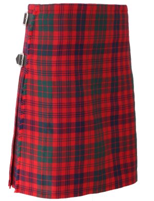 El lado frontal inclinado de Ross Tartan Kilt.