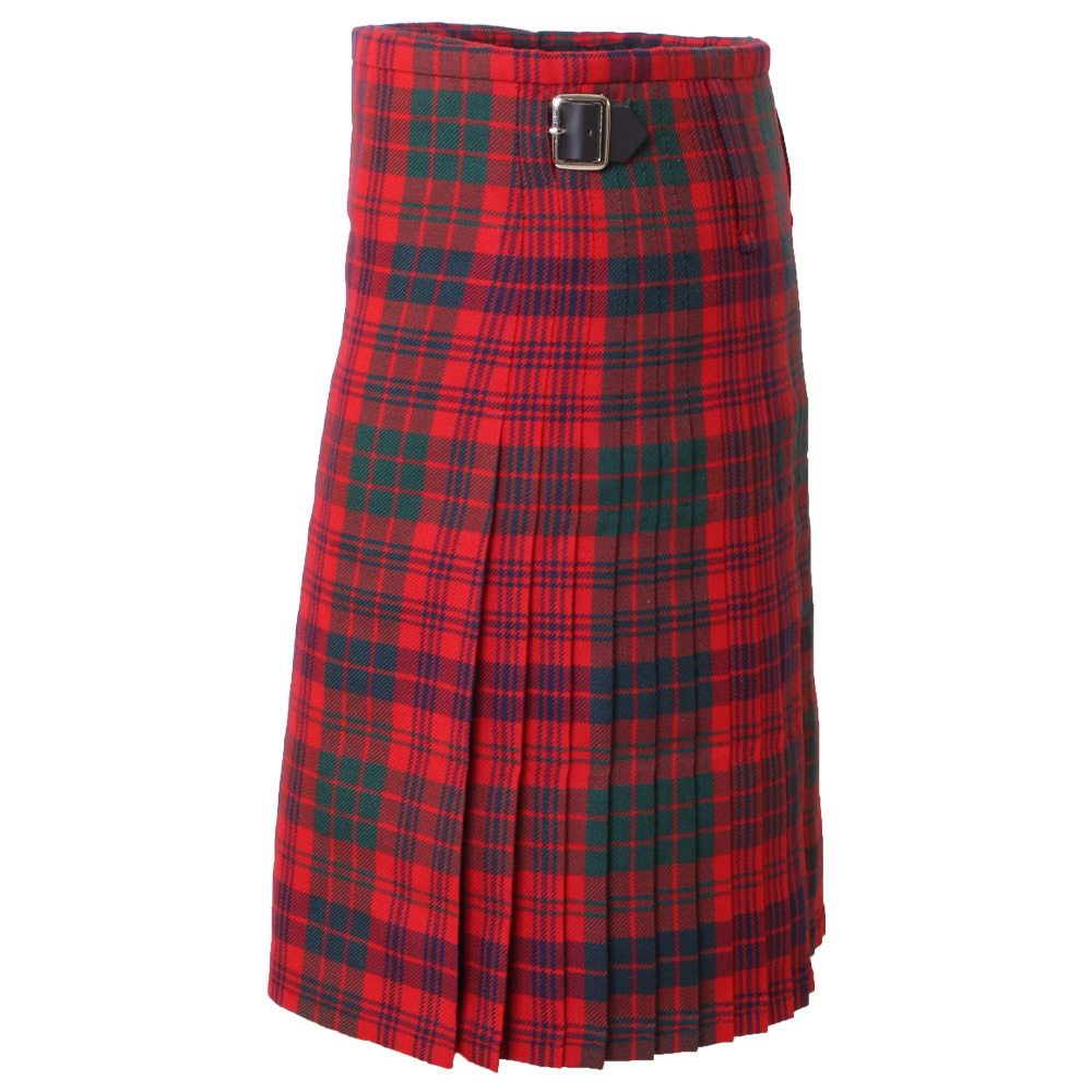 The left side of Ross Tartan Kilt.