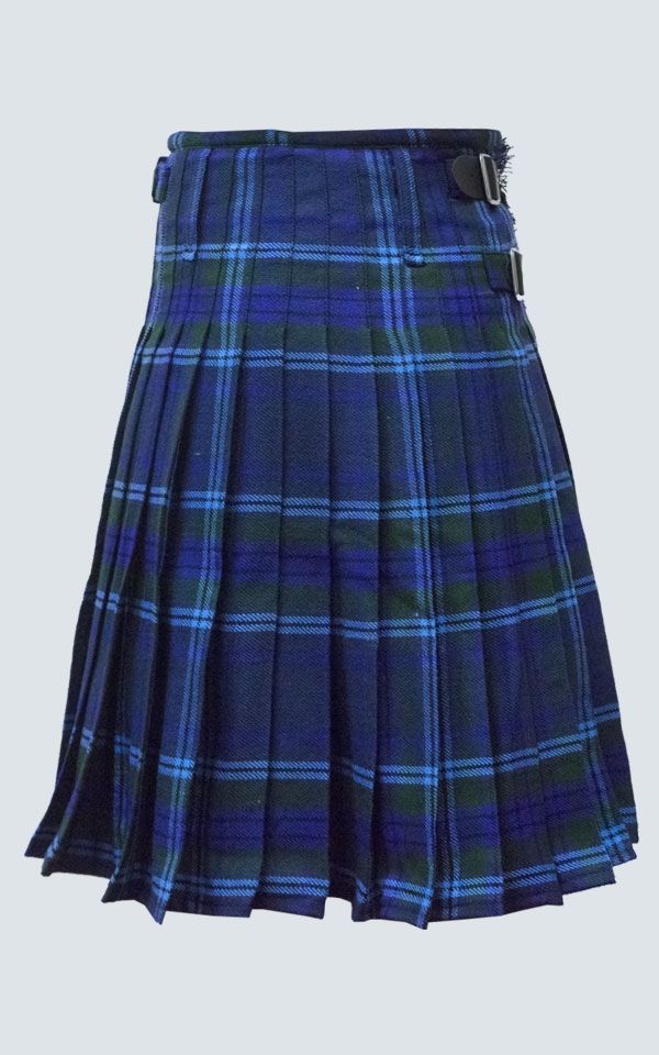 La parte trasera de la falda escocesa de tartán Spirit of Scotland.