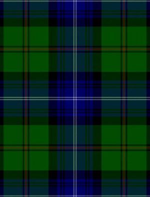 Das Stofffoto des Urquhart Tartan Kilt.