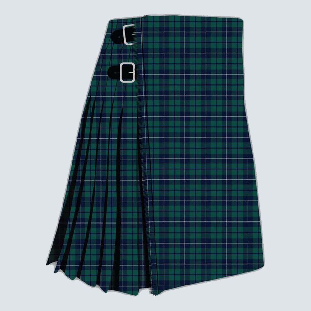 The main photo of the Douglas Green Tartan Kilt.