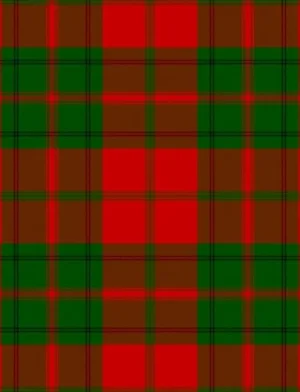 Le tissu du kilt tartan Drummond.