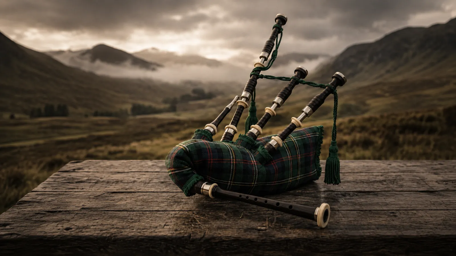 Handcrafted bagpipes collection
