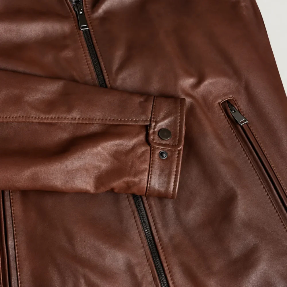 lossiemouth-chestnut-brown-leather-cafe-racer-jacket-raw Lossiemouth Chestnut Brown Leather Café Racer Jacket