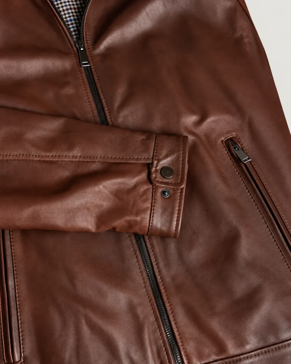 lossiemouth-chestnut-brown-leather-cafe-racer-jacket-raw Lossiemouth Chestnut Brown Leather Café Racer Jacket